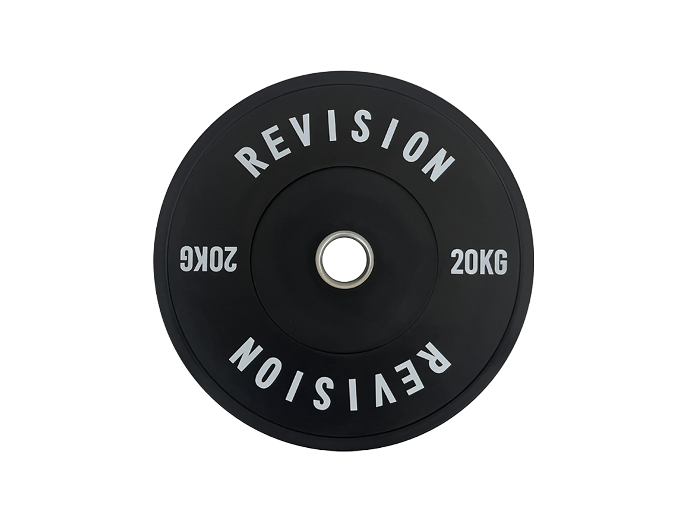 Revision Barbells Black Rubber Bumper Weight Plates KG Pair Revision Barbells